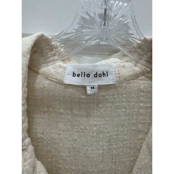 Bella Dahl Veach Tunic Oatmeal Front Button Size M NWOT - Picture 2 of 5